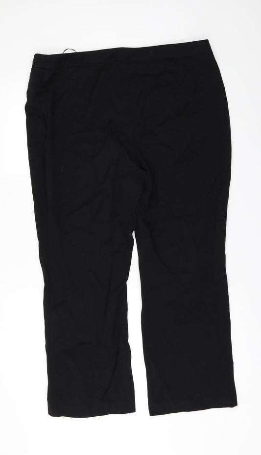 Womens UK Size 18 Marks and Spencer Regular Fit  Black Trousers