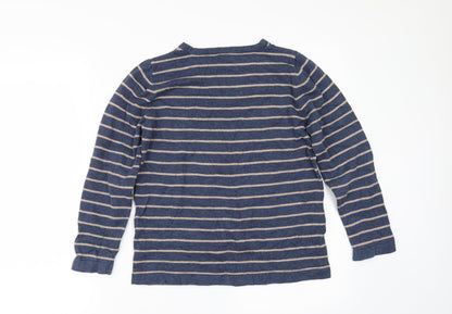 TU Girls Blue Striped  Pullover Jumper Size 12 Years