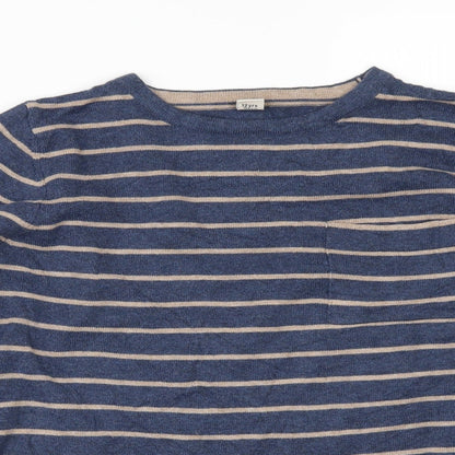 TU Girls Blue Striped  Pullover Jumper Size 12 Years