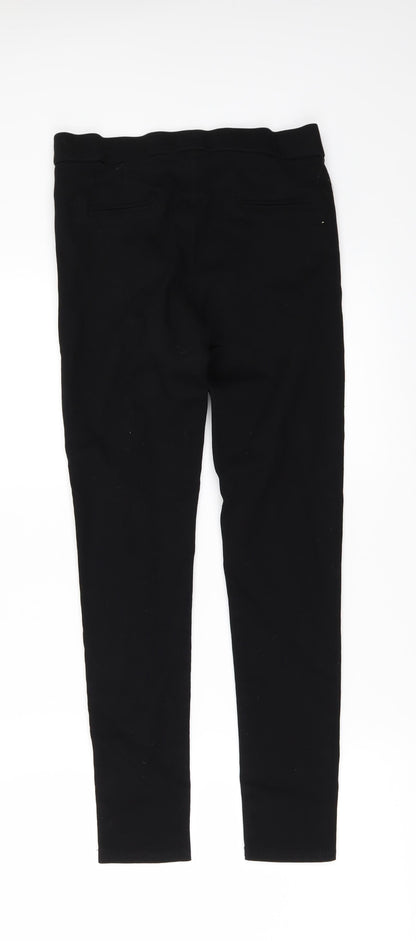 Preworn Womens Black  Denim Skinny Jeans Size 28 in L24 in