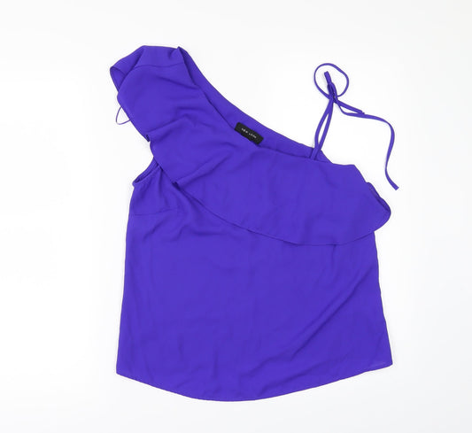 Womens UK Size 10 New Look Purple Camisole Blouse