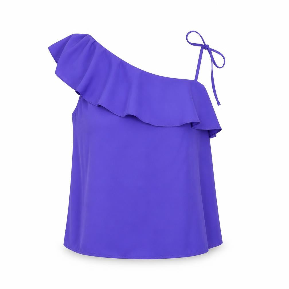 Womens UK Size 10 New Look Purple Camisole Blouse