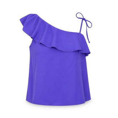 Womens UK Size 10 New Look Purple Camisole Blouse