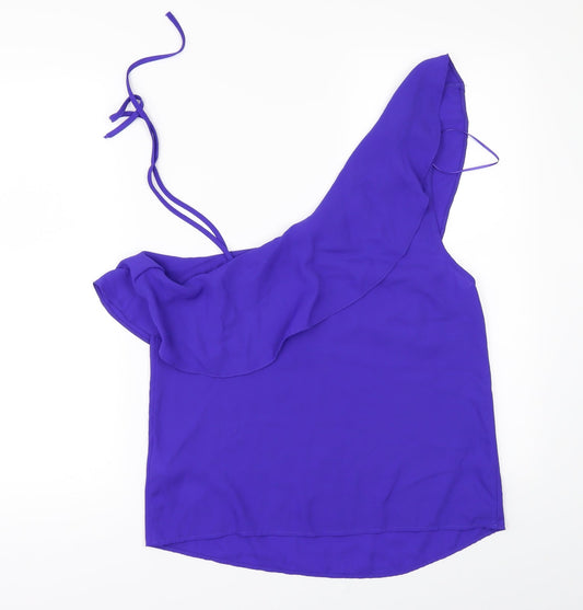 Womens UK Size 10 New Look Purple Camisole Blouse