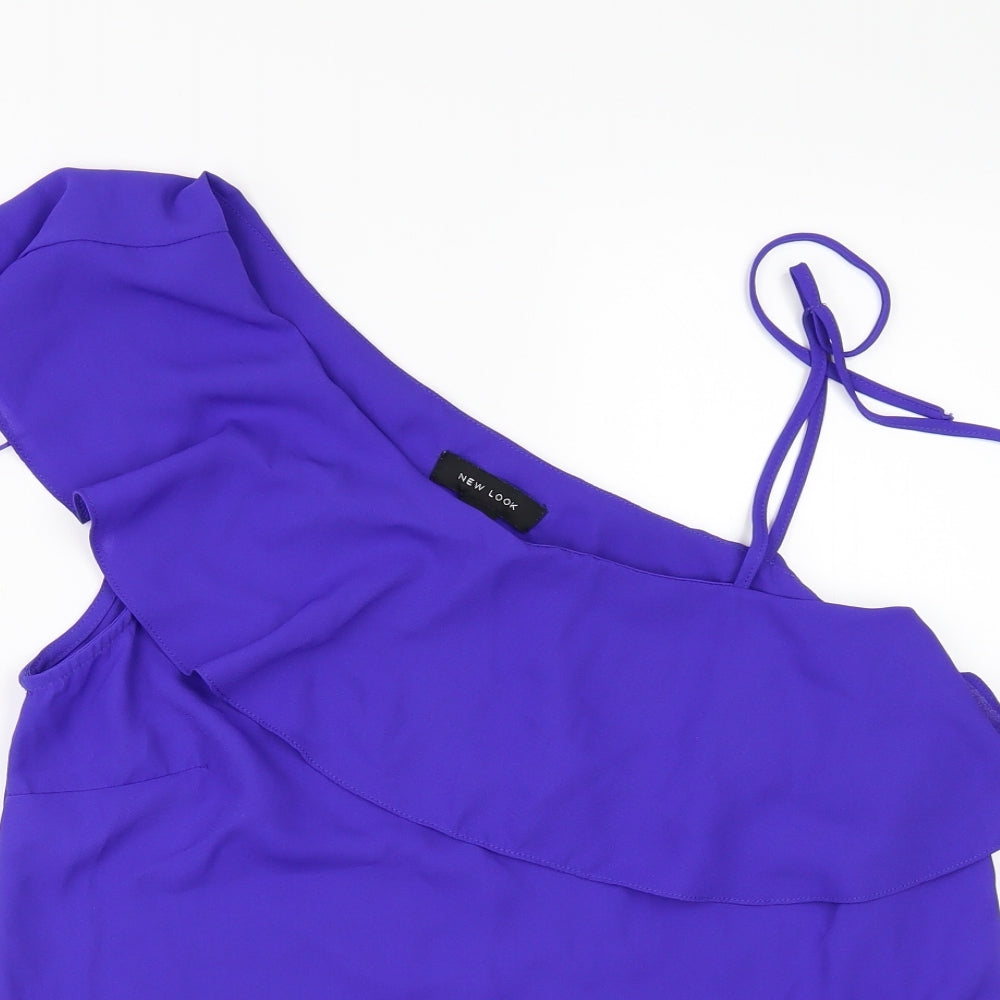 Womens UK Size 10 New Look Purple Camisole Blouse