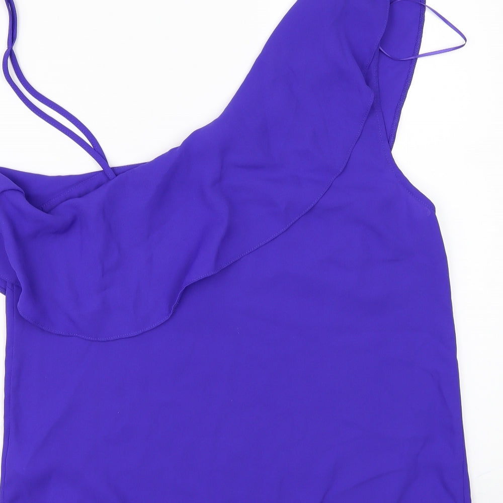 Womens UK Size 10 New Look Purple Camisole Blouse