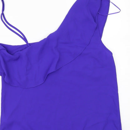 Womens UK Size 10 New Look Purple Camisole Blouse