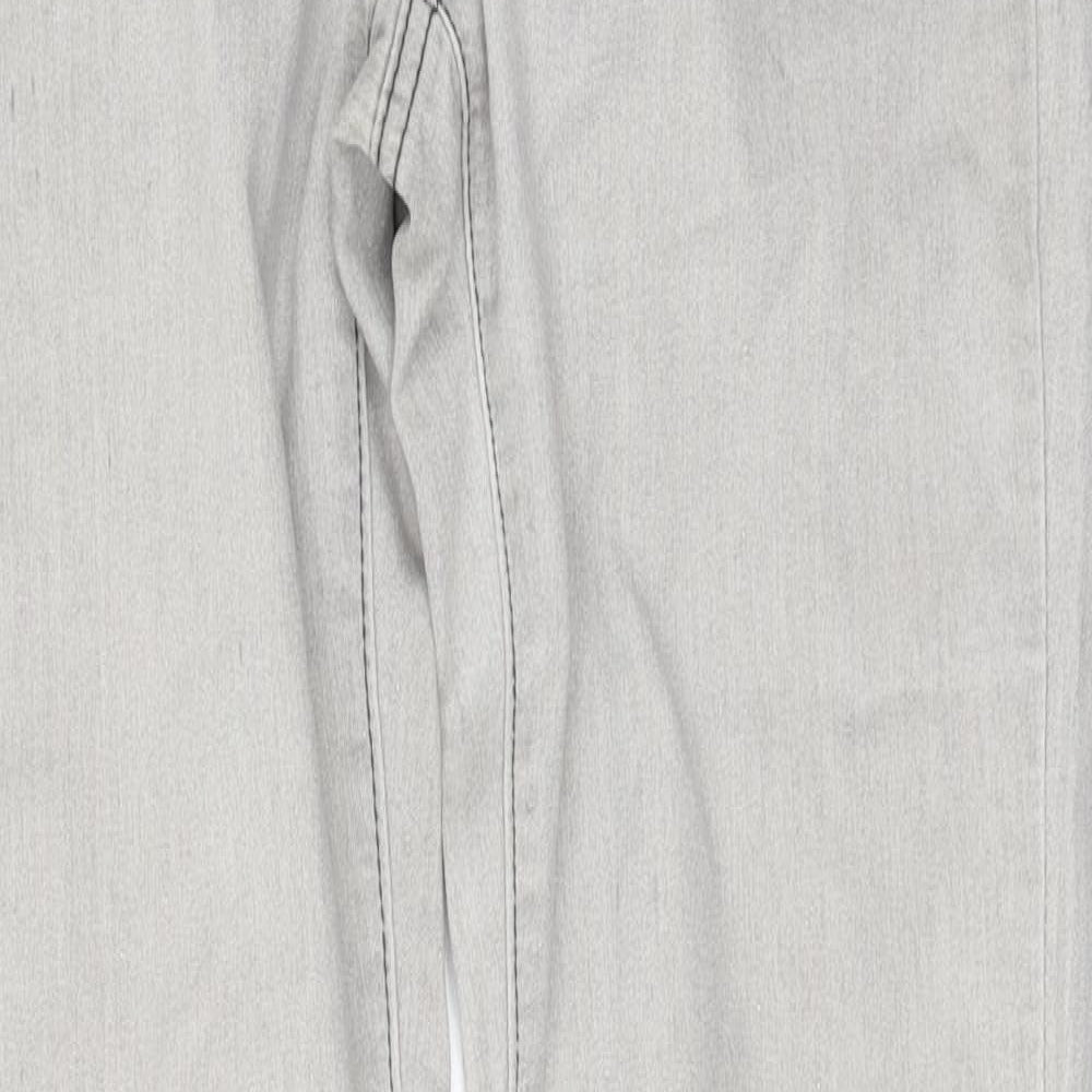 Denim & Co. Womens Grey  Denim Skinny Jeans  L29 in