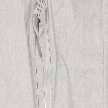 Denim & Co. Womens Grey  Denim Skinny Jeans  L29 in