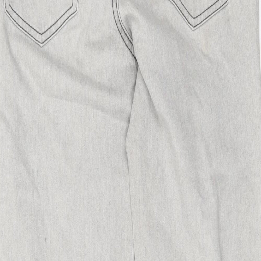 Denim & Co. Womens Grey  Denim Skinny Jeans  L29 in