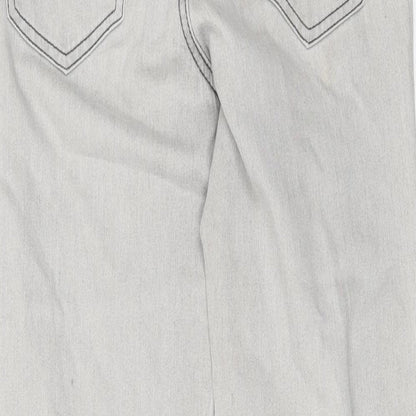 Denim & Co. Womens Grey  Denim Skinny Jeans  L29 in