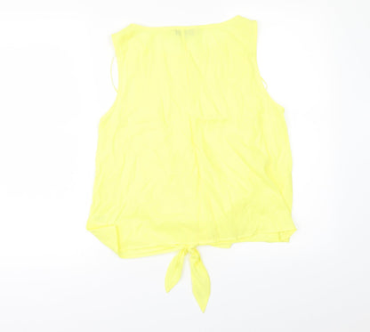 F&F Womens Yellow   Camisole Blouse Size 10