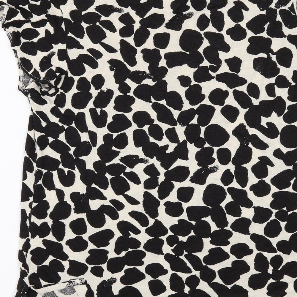 Womens UK Size S H&M Black Basic T-Shirt