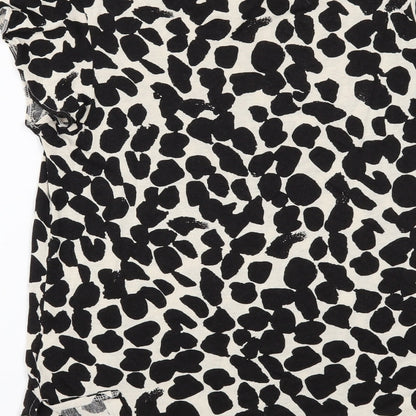 Womens UK Size S H&M Black Basic T-Shirt