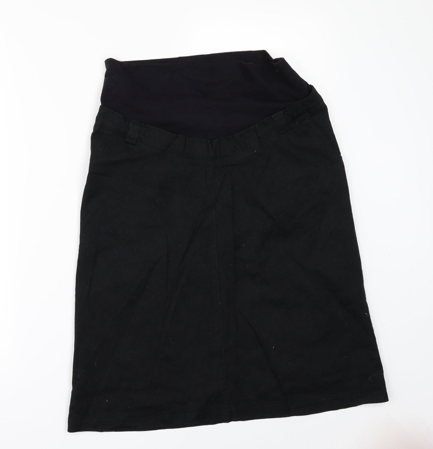 2 in 1 Womens Black   A-Line Skirt Size 34 in  - MATERNITY