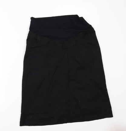 2 in 1 Womens Black   A-Line Skirt Size 34 in  - MATERNITY