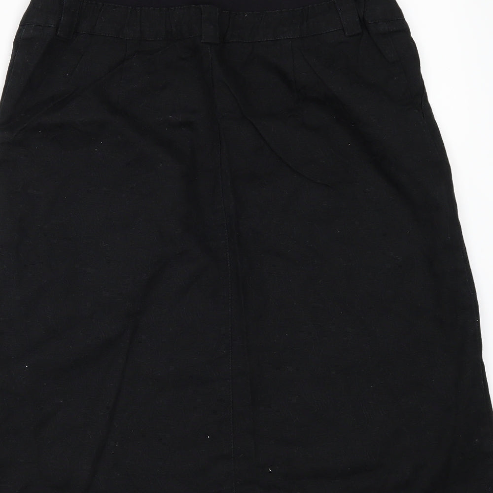 2 in 1 Womens Black   A-Line Skirt Size 34 in  - MATERNITY