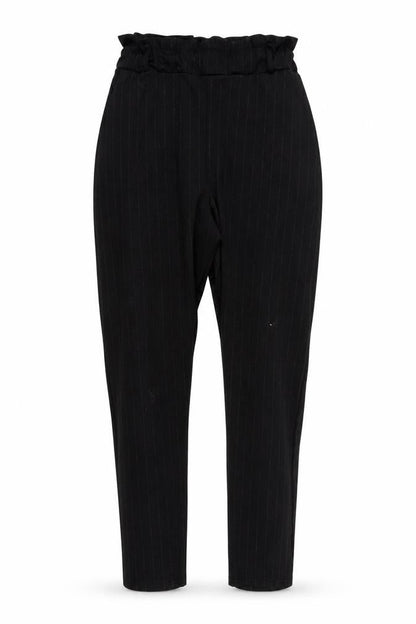 Somebody Else Womens Black Striped  Trousers  Size 8 L25 in