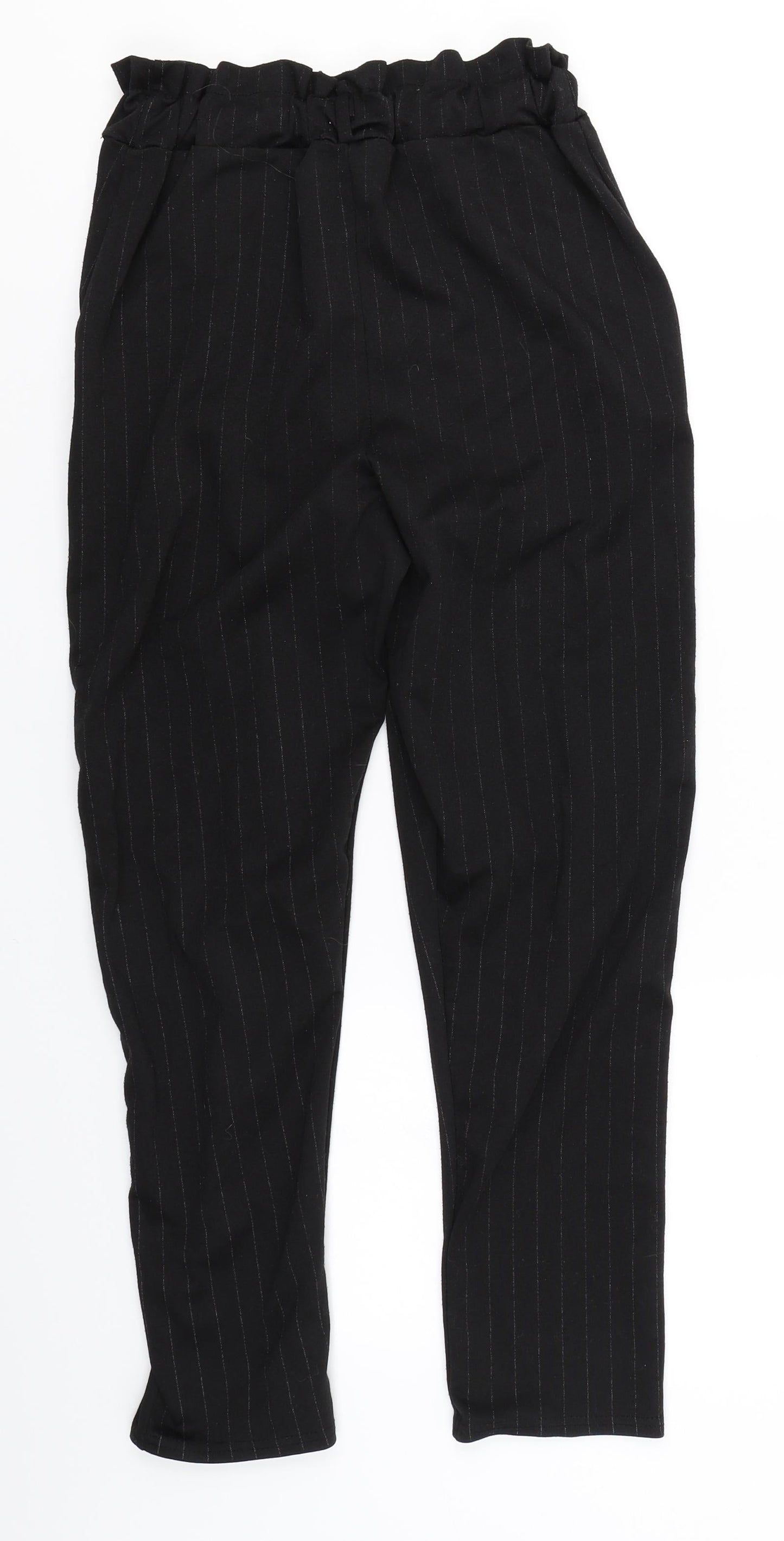 Somebody Else Womens Black Striped  Trousers  Size 8 L25 in