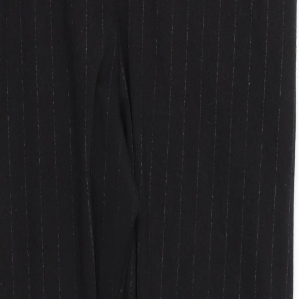 Somebody Else Womens Black Striped  Trousers  Size 8 L25 in