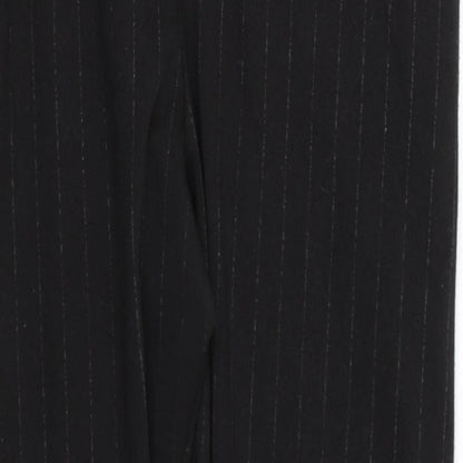 Somebody Else Womens Black Striped  Trousers  Size 8 L25 in