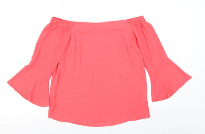 Dorothy Perkins Womens Pink   Basic Blouse Size 10