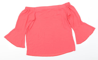 Dorothy Perkins Womens Pink   Basic Blouse Size 10