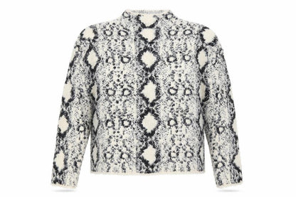 New Look Womens Beige Animal Print  Pullover Jumper Size M