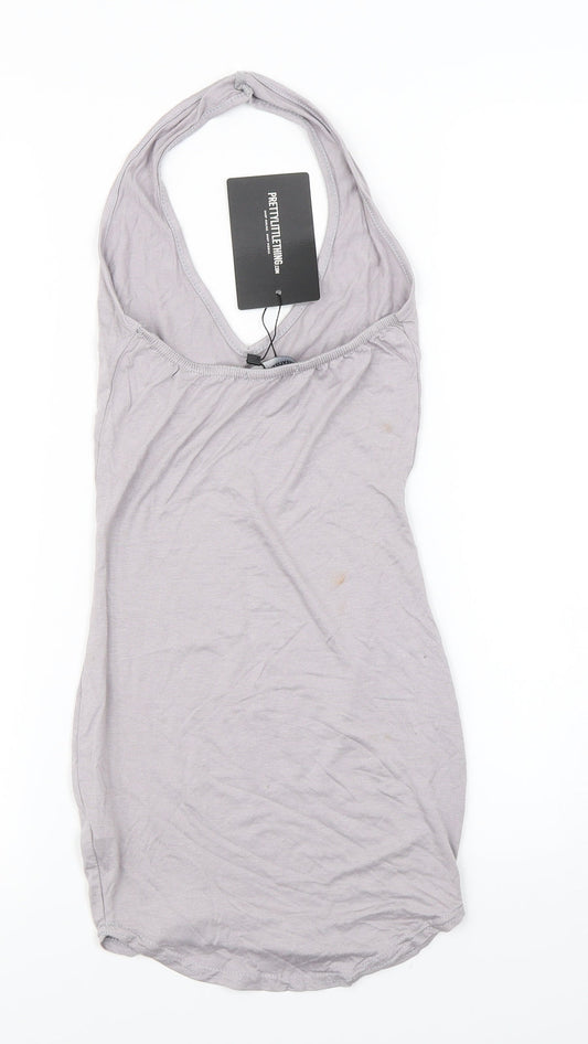 PRETTYLITTLETHING Womens Grey   Bodycon  Size 6