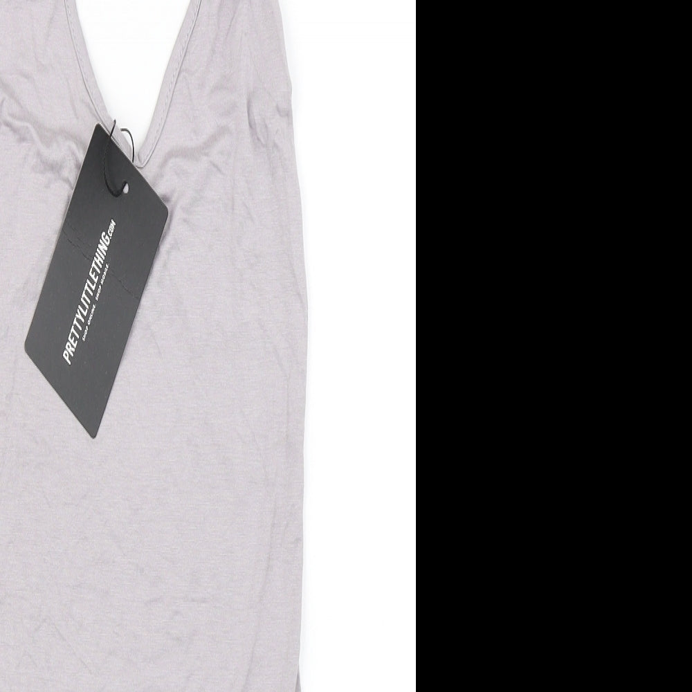 PRETTYLITTLETHING Womens Grey   Bodycon  Size 6
