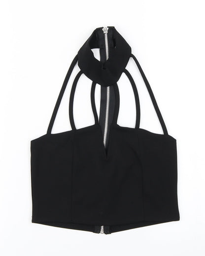 Missguided Womens Black   Cropped T-Shirt Size 6