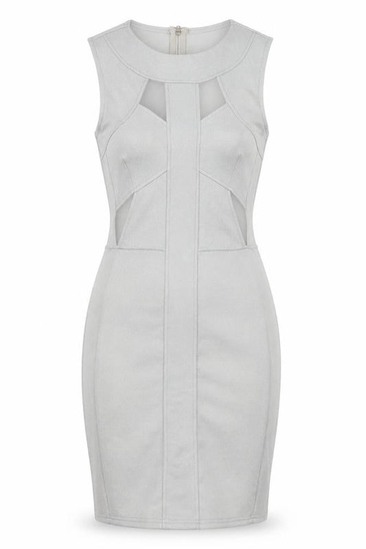 Ribbon Womens Silver   Bodycon  Size 8