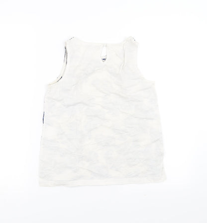 Womens UK Size 6 NEXT White Basic Blouse