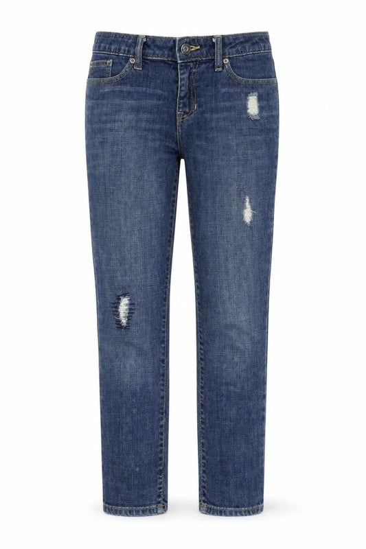 Womens UK Size 8 Gap Regular Fit Straight Black Jeans