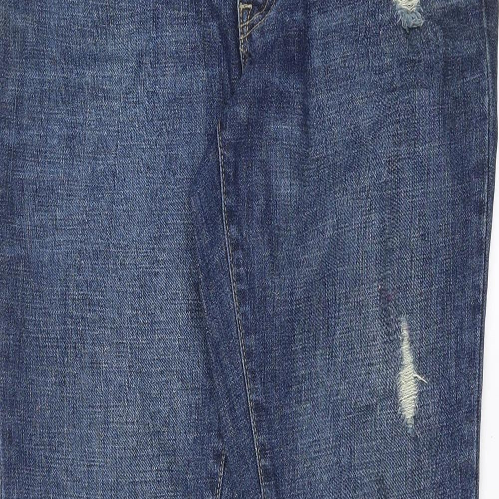 Gap Womens Black  Denim Straight Jeans Size 8 L30 in