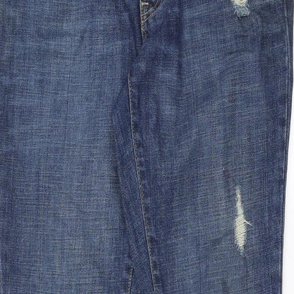 Gap Womens Black  Denim Straight Jeans Size 8 L30 in