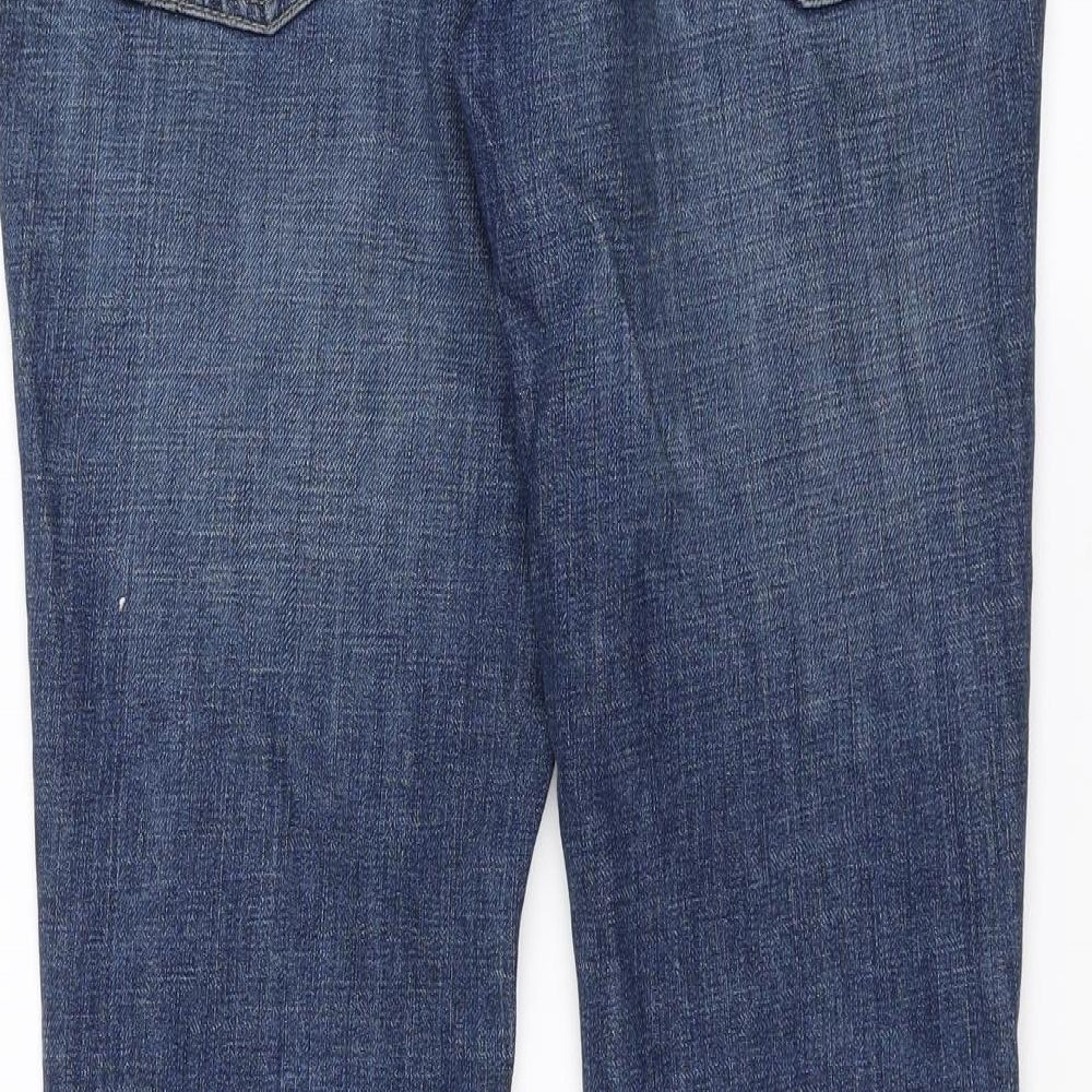 Gap Womens Black  Denim Straight Jeans Size 8 L30 in