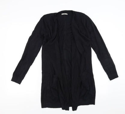 Sainsburys Womens Black   Cardigan Jumper Size 10  - waterfall front