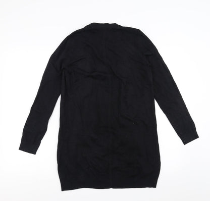 Sainsburys Womens Black   Cardigan Jumper Size 10  - waterfall front