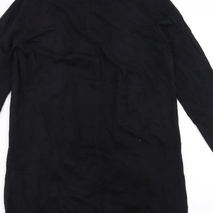 Sainsburys Womens Black   Cardigan Jumper Size 10  - waterfall front