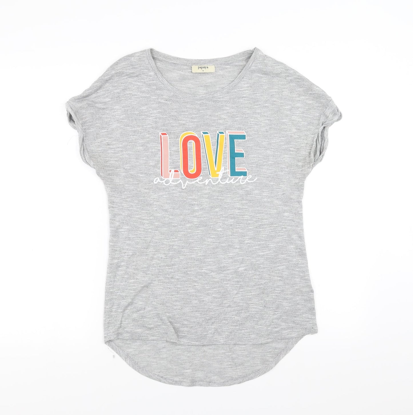 Papaya Womens Grey   Pullover Jumper Size 10  - love adventure