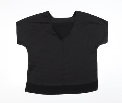 Womens UK Size L River Island Black Basic Blouse