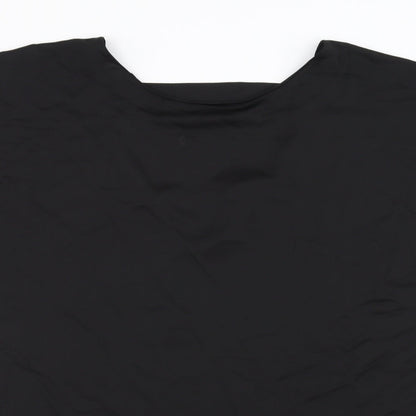 Womens UK Size L River Island Black Basic Blouse