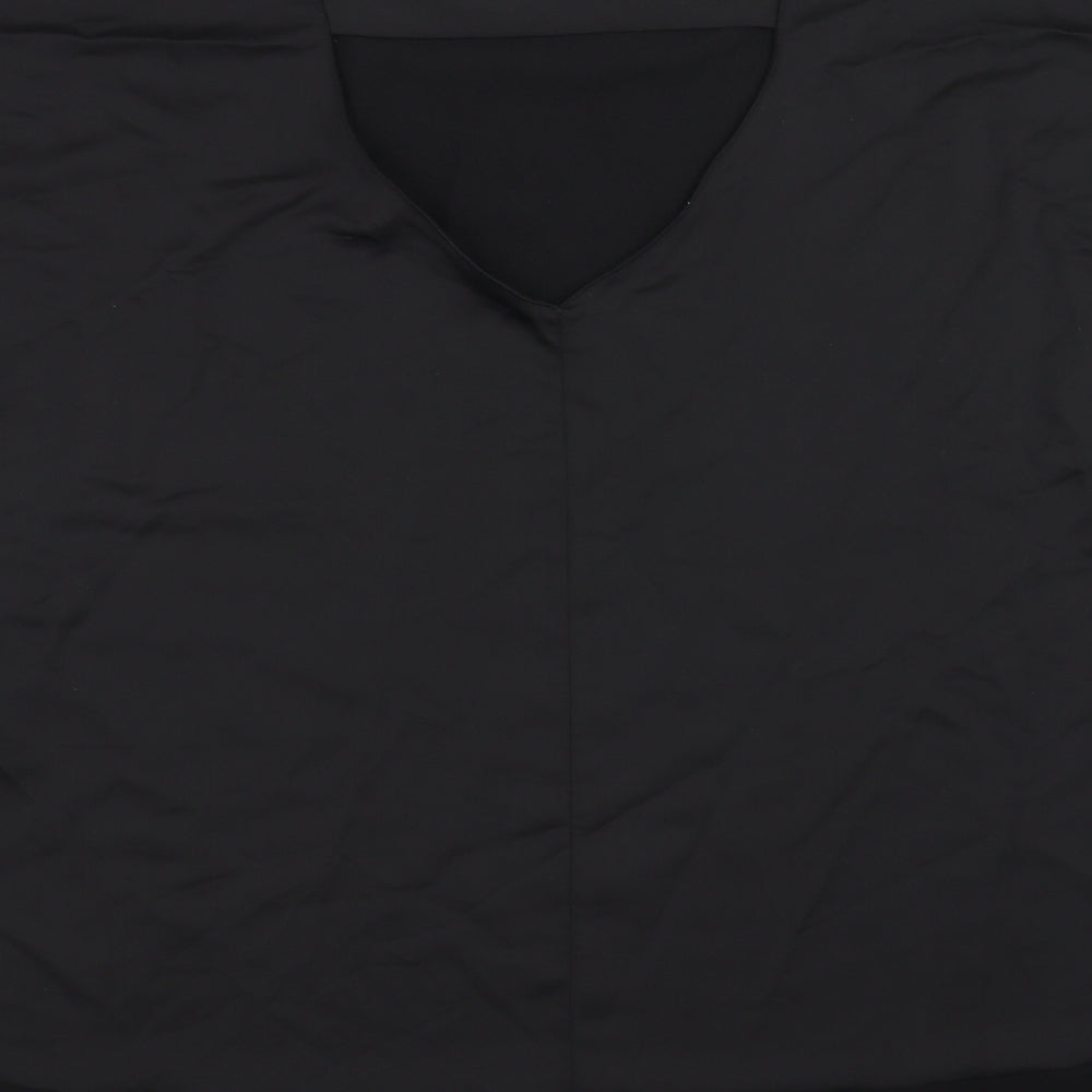 Womens UK Size L River Island Black Basic Blouse