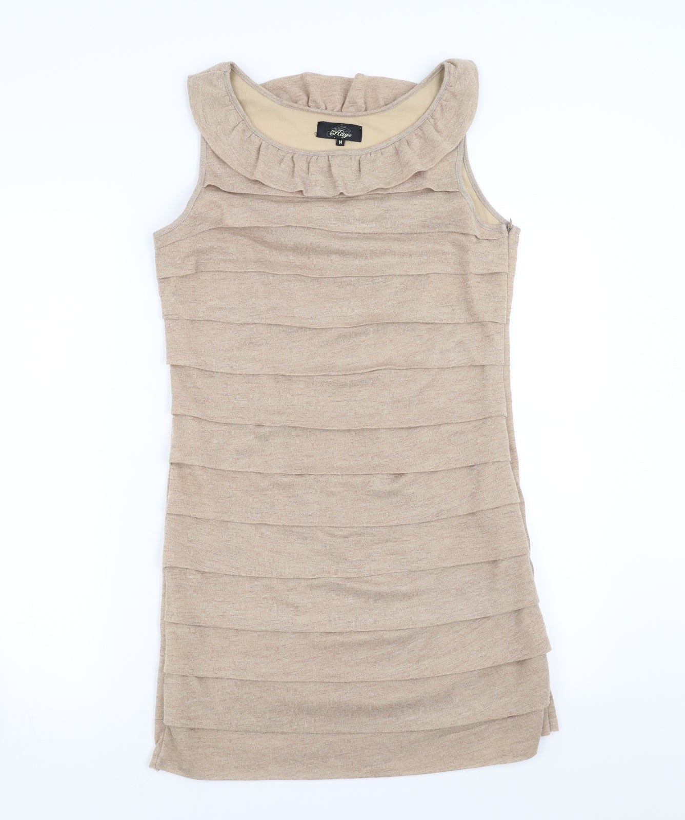 Rage Womens Beige   Bodycon  Size 14