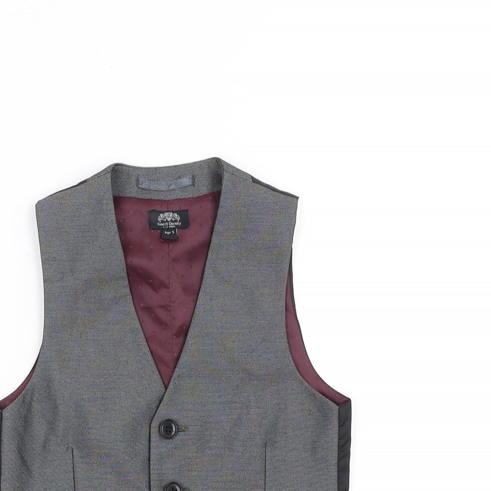 finest quality Boys Grey   Jacket Waistcoat Size 5 Years
