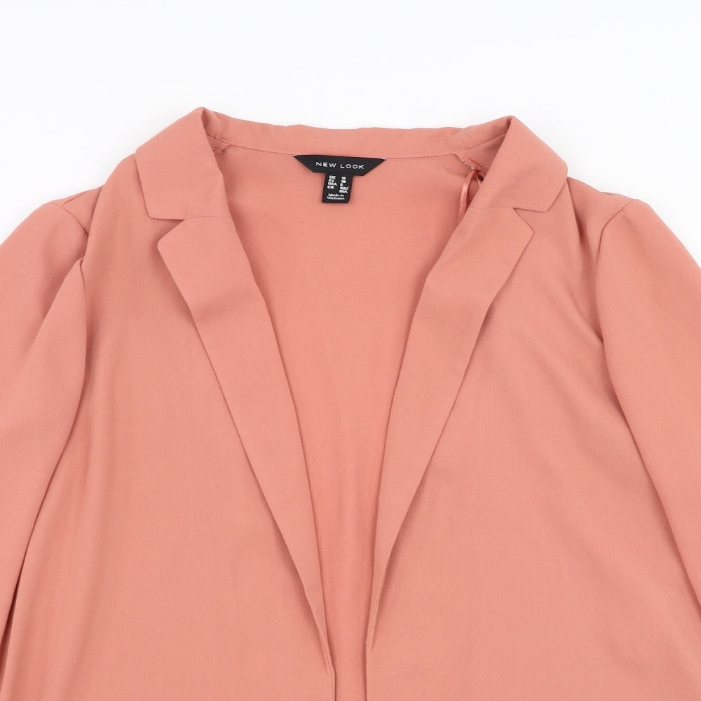 New Look Womens Pink   Jacket Blazer Size 10