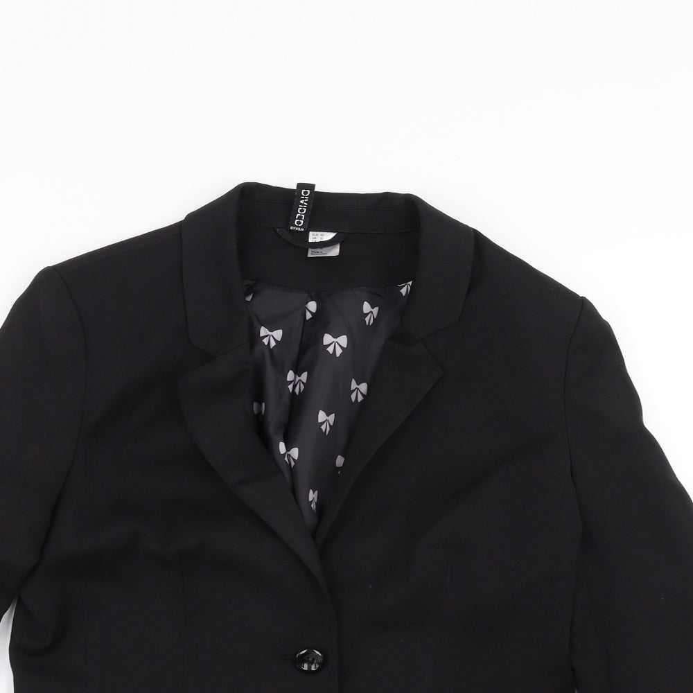 Divided by H&M Womens Black   Jacket Blazer Size 14