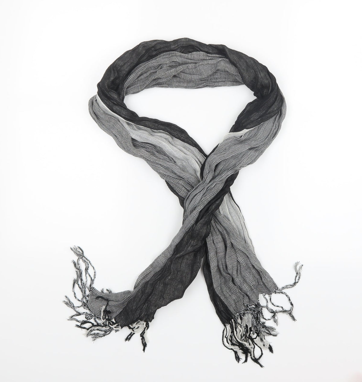Preworn Womens Black    Scarf