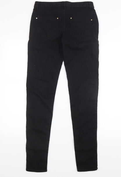 Denim Co. Womens Black  Denim Skinny Jeans Size 8 L31 in